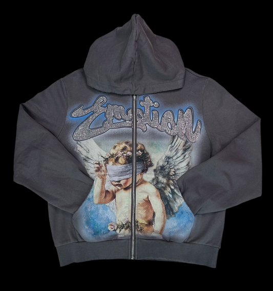 Grey”Rhinestone” Hoodie