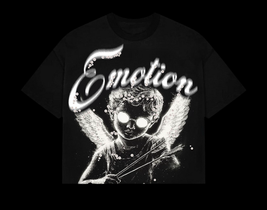 Black “Pearl” Cropped T-Shirt